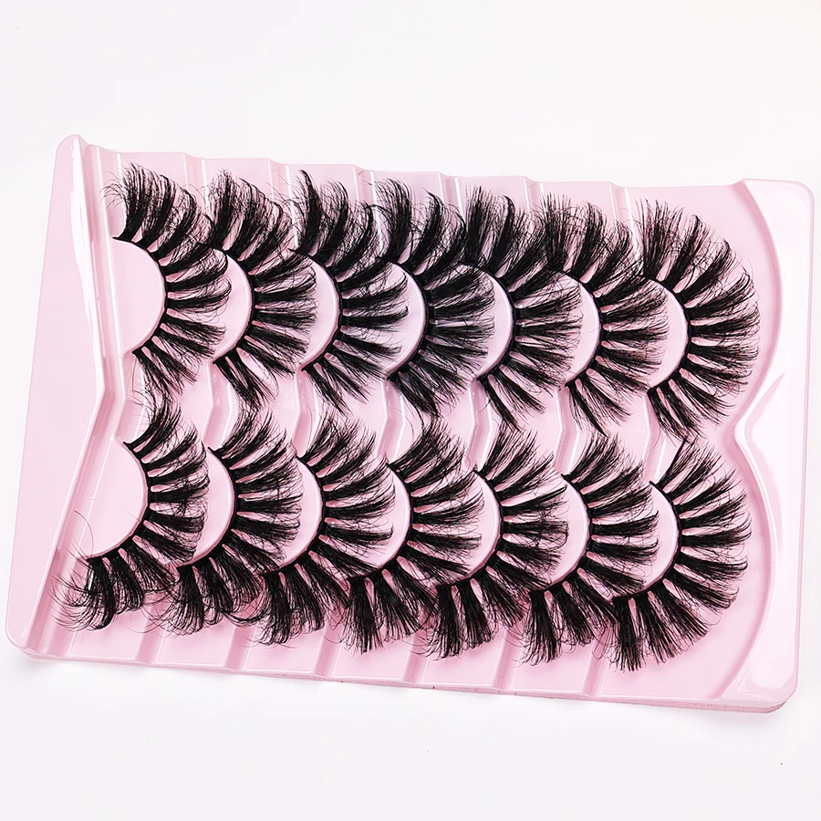 ファッショナブルで魅力的なつけまつげ 7 組、ナチュラル、カール、ふわふわ、毎日のメイクやデートのメイクに最適です。