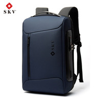 Business Backpack Men Luxury Anti-theft Waterproof School Laptop Backpacks USB Charging Travel Bag Aesthetic Backpack Design