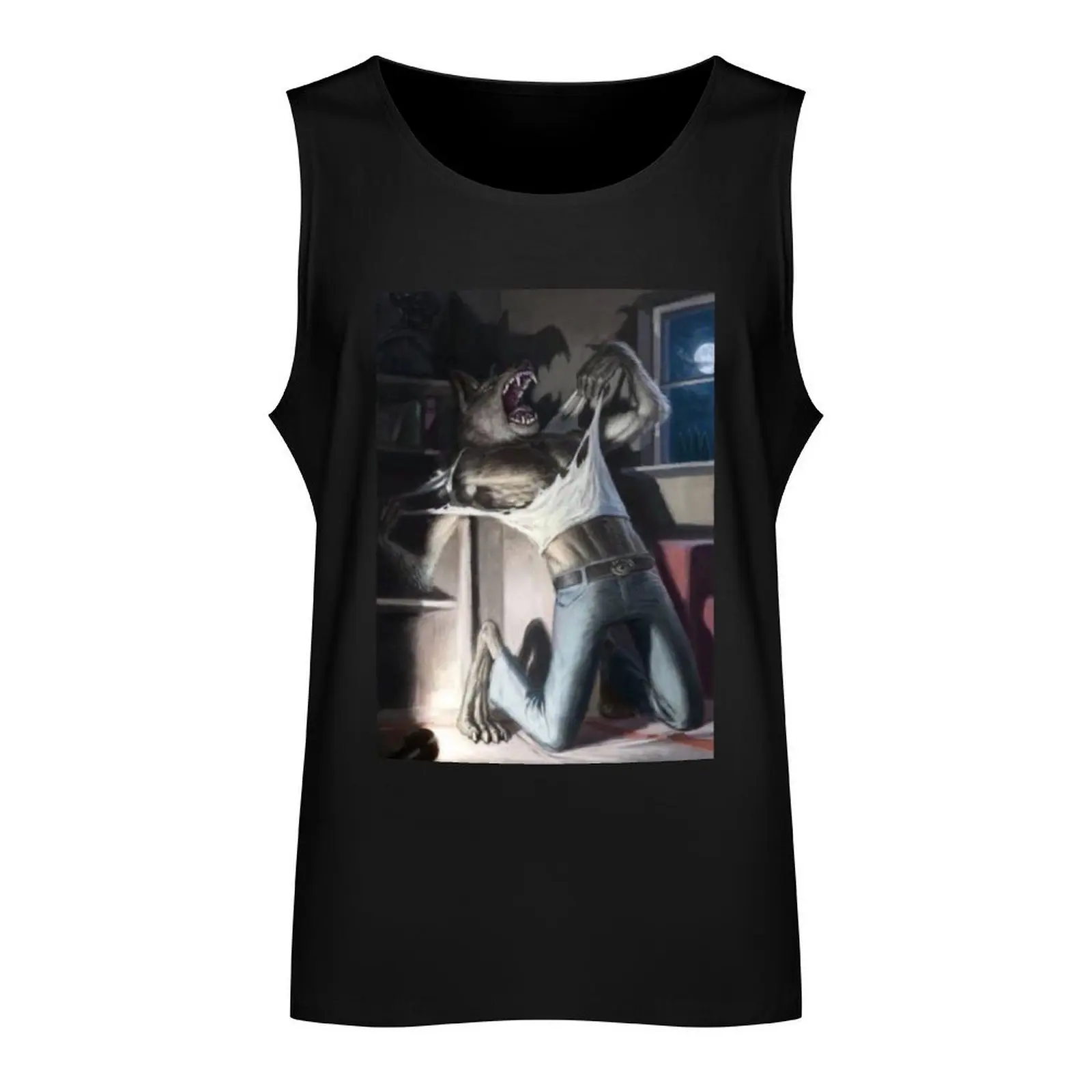 wolf tearing shirt meme Tank Top quick-drying t-shirt Clothing Vest sleeveless vest men