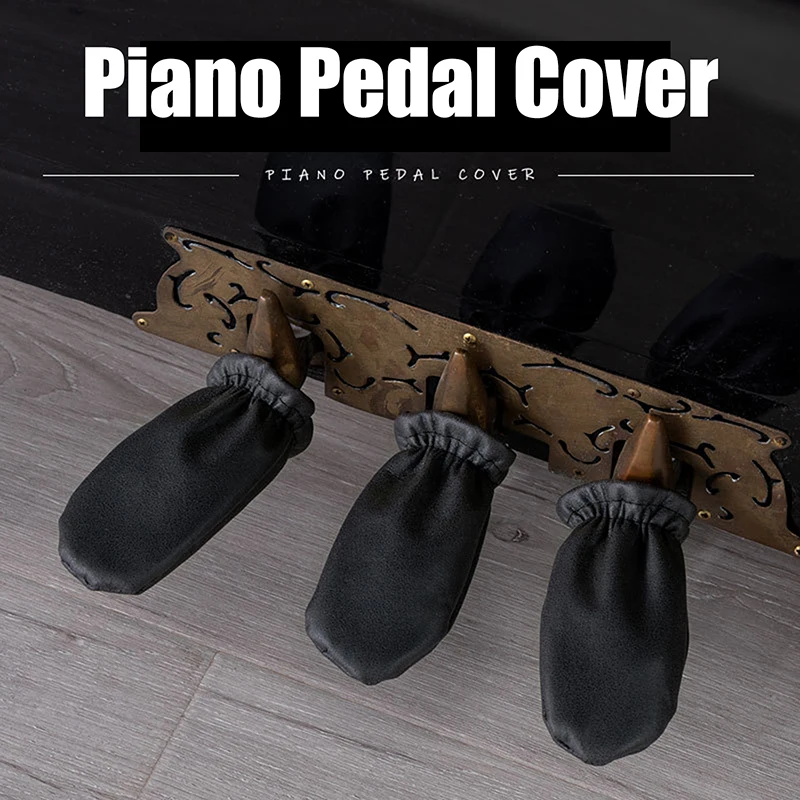 3 Pcs Edging Piano Pedal Cover Cleaning Accessories Mitten Foot Protectors Waterproof And Scratch-resistant Piano Cover