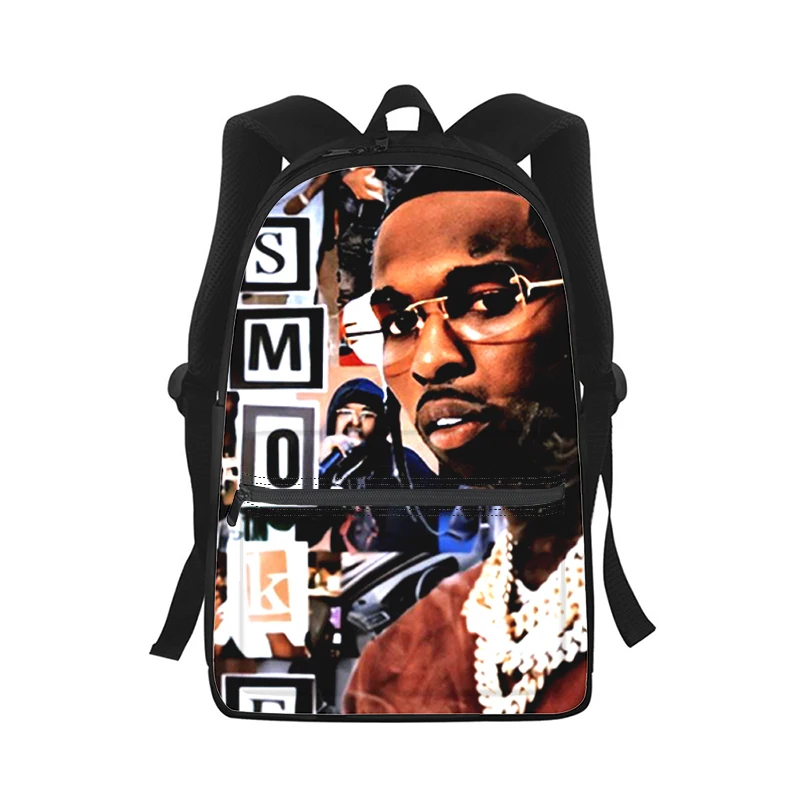 Pop Smoke Rapper Men Women Backpack 3D Print Fashion Student School Bag Laptop Backpack Kids Travel Shoulder Bag