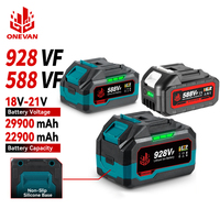 ONEVAN 18V 588VF 22900mAh Lithium Ion Battery Rechargeable Battery With Charger For Electric Wrench Chainsaw Power Tool Battery