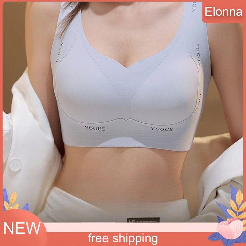 

Women Seamless Bras Women's Anti-sagging Large Size Brassiere No Trace Beautiful Back Full Cup Sports Bra Adjustable Underwear