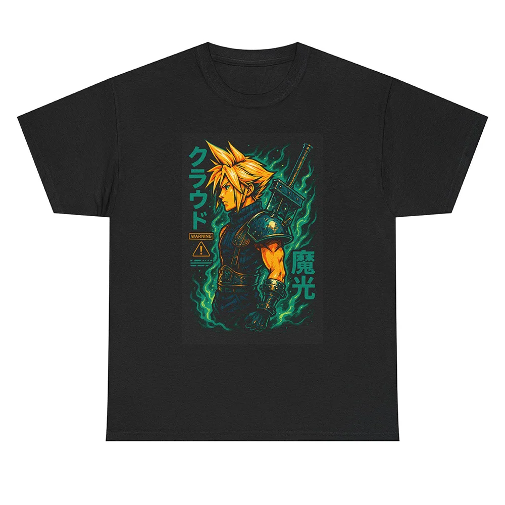 Camiseta de regalo Cloud Blade of Fate FF7 Final Fantasy para jugadores de RPG, ropa gráfica de manga corta estampada 100% algodón, tops de todas las tallas