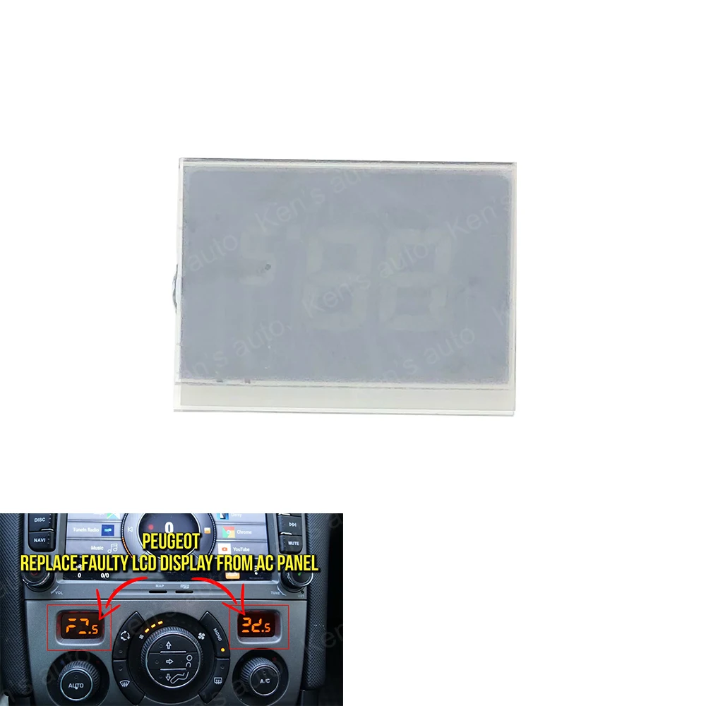 

For Peugeot 308 308CC 408 ACC Panel Monitor Module LCD Display Air Conditioning Information Screen Pixel Repair 2007-2013