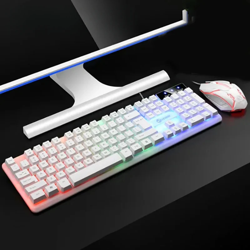 New colorfull Gaming Keyboard Mouse USB Mechanical Feel Wired Spherical Keycap Cover With Multiple Color Options
