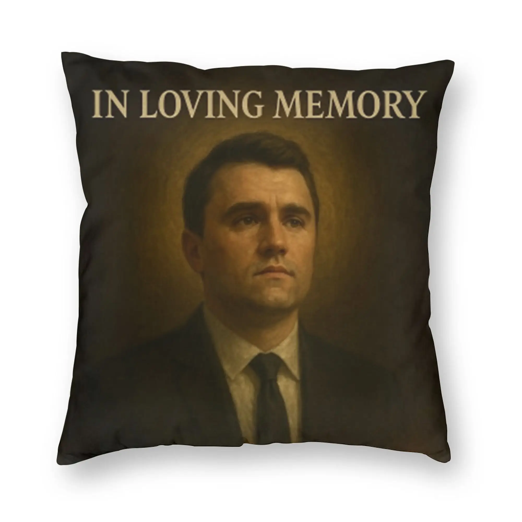 Charlie Kirk Pillowcase Soft Polyester Cushion Cover Decoration  Throw Pillow Case Cover Home Zippered 45*45cm