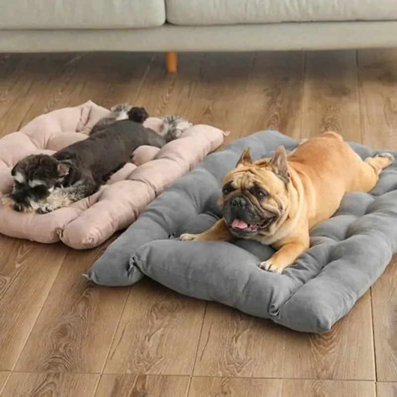 

Dog Mat Soft Dog Bed Thickened Kennel Super Soft Puppy Cushion Mat Sleeping Bed Fluffy Comfortable Mat for Cat Dog Accessories