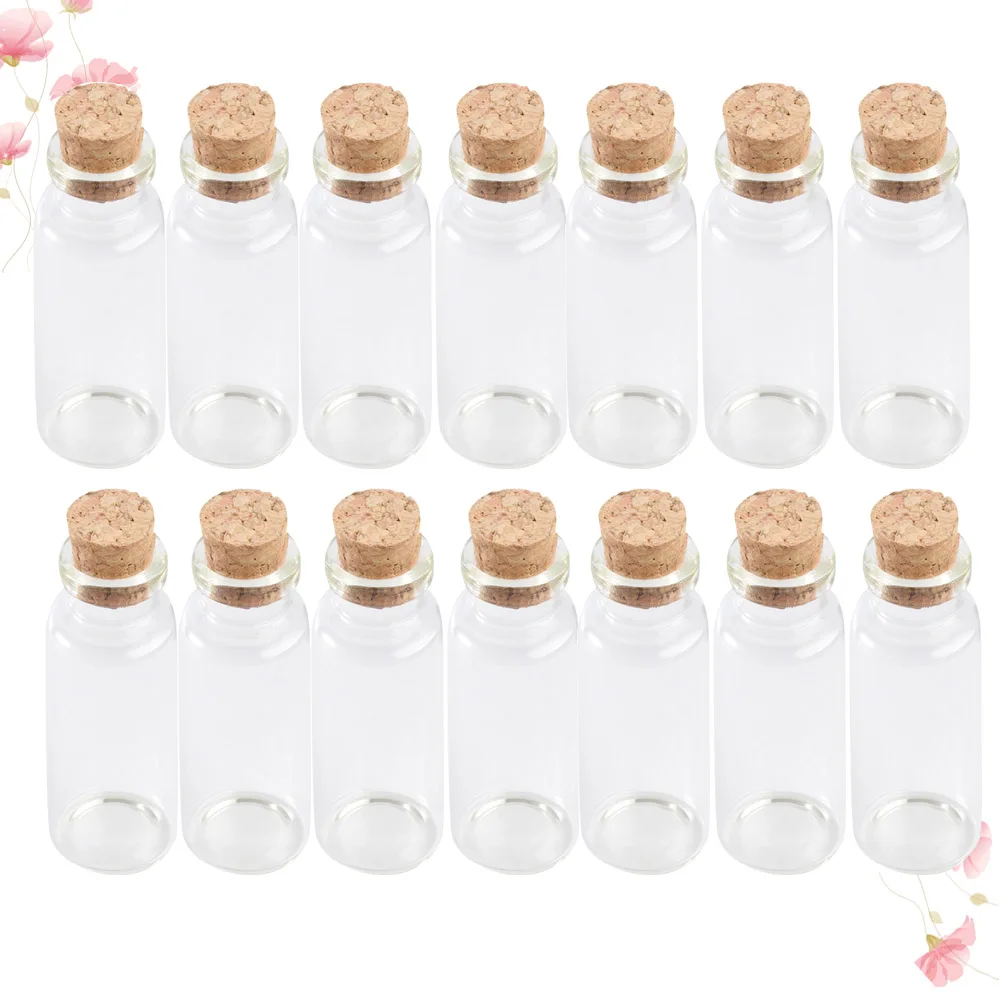 

20pcs Bottle Jars Glass Wish Jar Cork for Crafts Decoration Glass Bottle With Cork Storage DIY Gifts Vase Home Decor