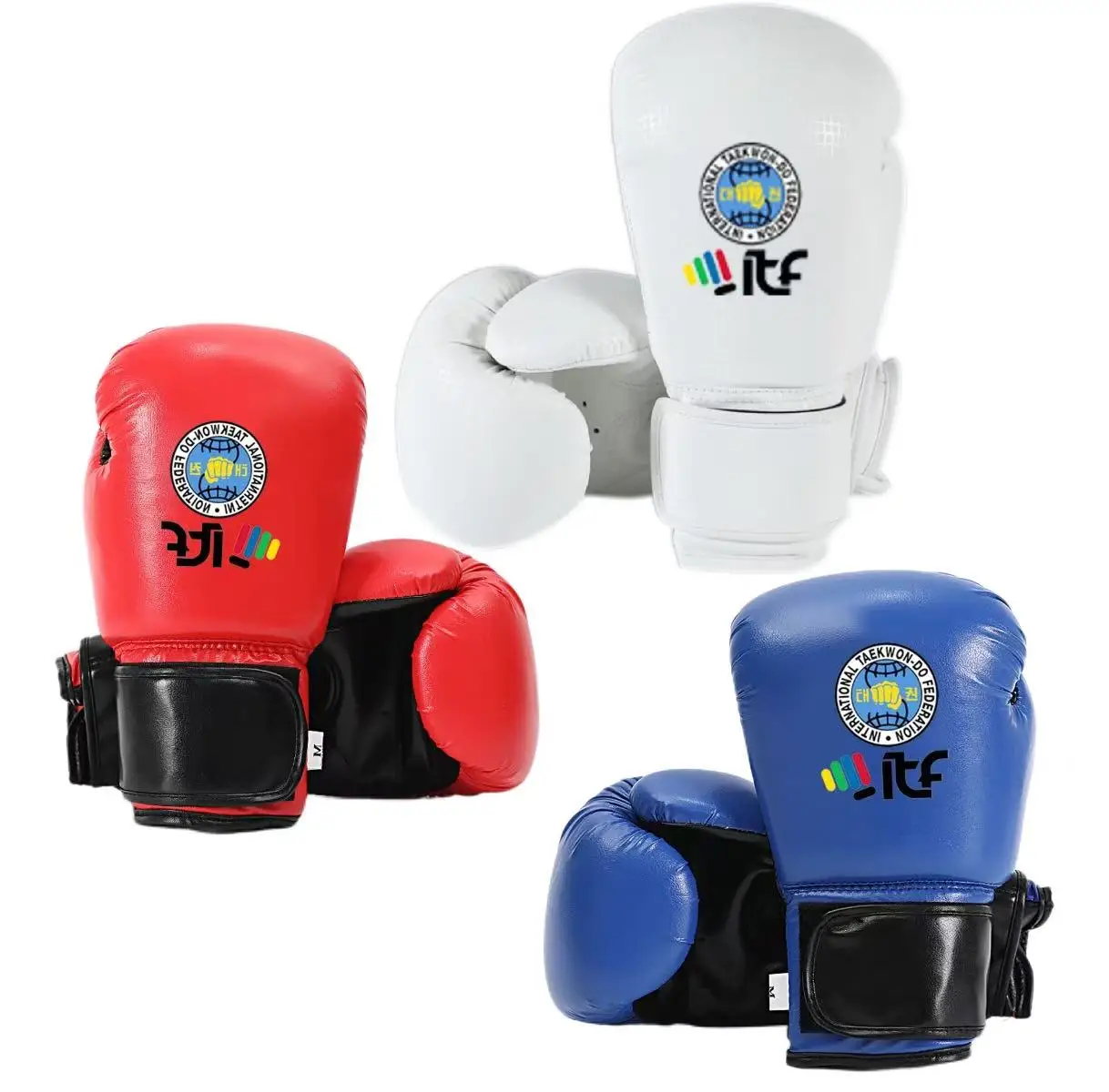 

ITF Taekwondo Gloves Foot Guards Boxing Gloves Thickened Safety Children Adults Competition Training Special Protective Gear Kid