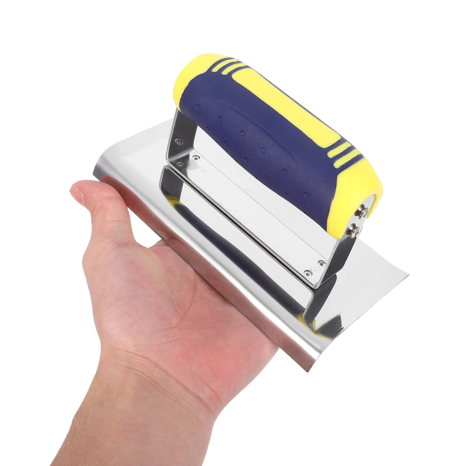 

Curved Stainless Steel Drywall Corner Trowel Plaster Application Tool for Outside Corner Finishing Wall Mudding and Smoothing