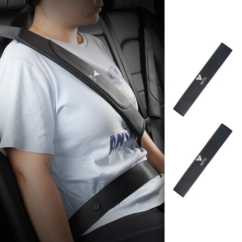 

Car Seat Belt Cover Shoulder Protector Strap Safety Belt Accessories For NETA Luxgen Ora Exeed Iveco VGV