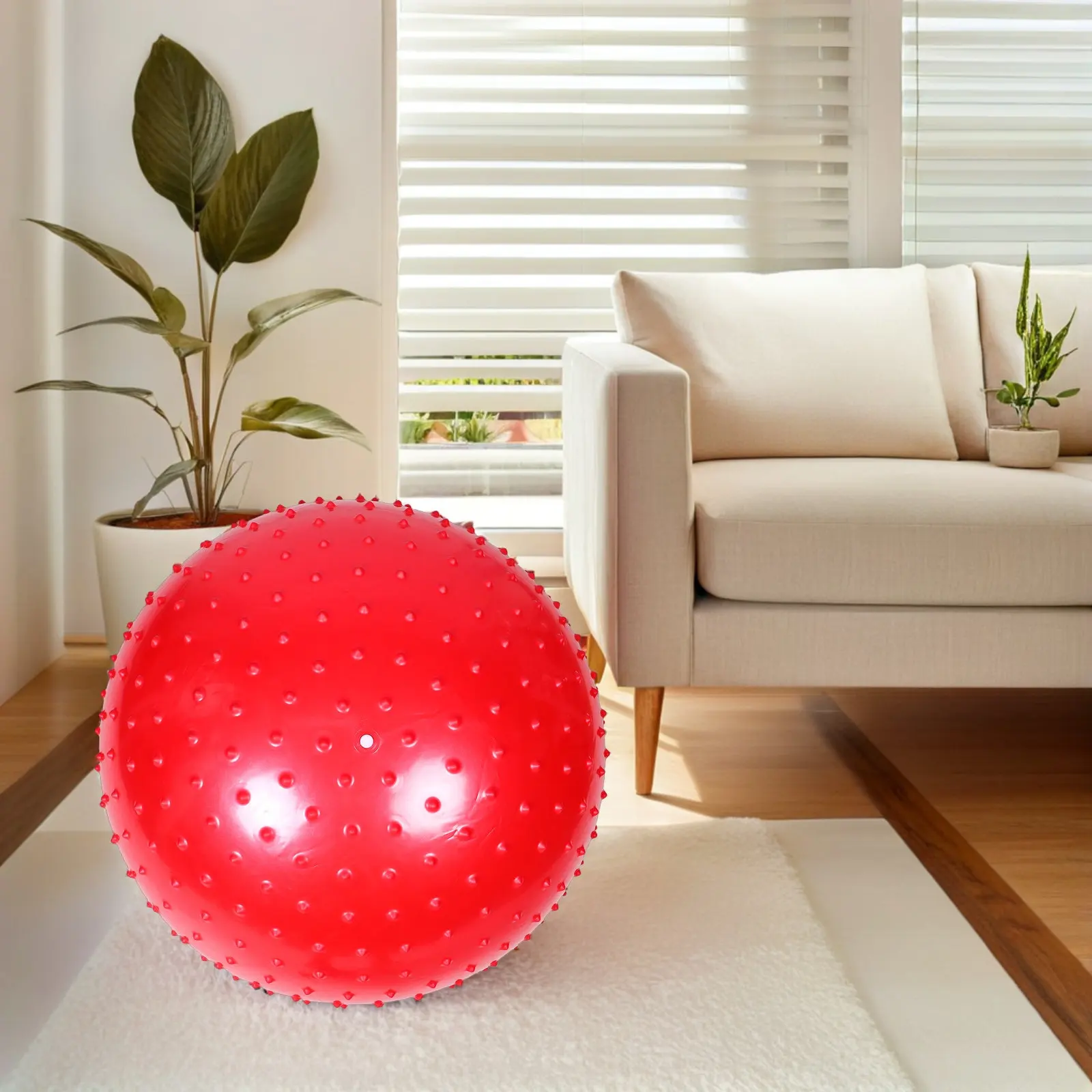 Yoga Massage Ball Soft Spiked Sensory Muscle Relaxer for Back Shoulders Fitness Home Office Exercise Pain Relief