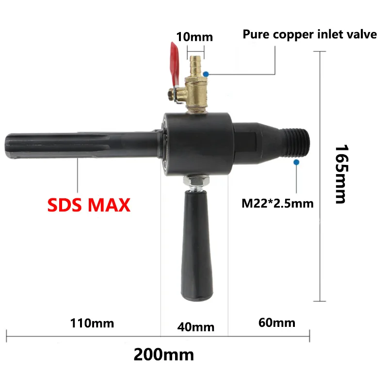 SDS MAX Shank Electric Hammer Adapter Water Injection Converter Drill Bit Electric Hammer Convert Water Drill Connect Rod Tools