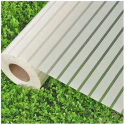 Matte Frosted Window Film For Home Stripes Opaque Glass Window Privacy Film Heat Insulation Self Adhesive Glass Sticker