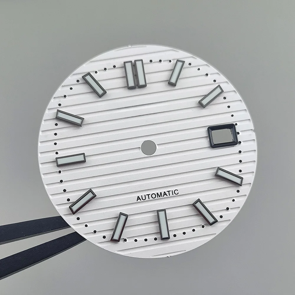 NH35 dial 30.5mm Nautilus dial Watch S dial green luminous dial Suitable for NH35 movement watch accessories Watch repair tool