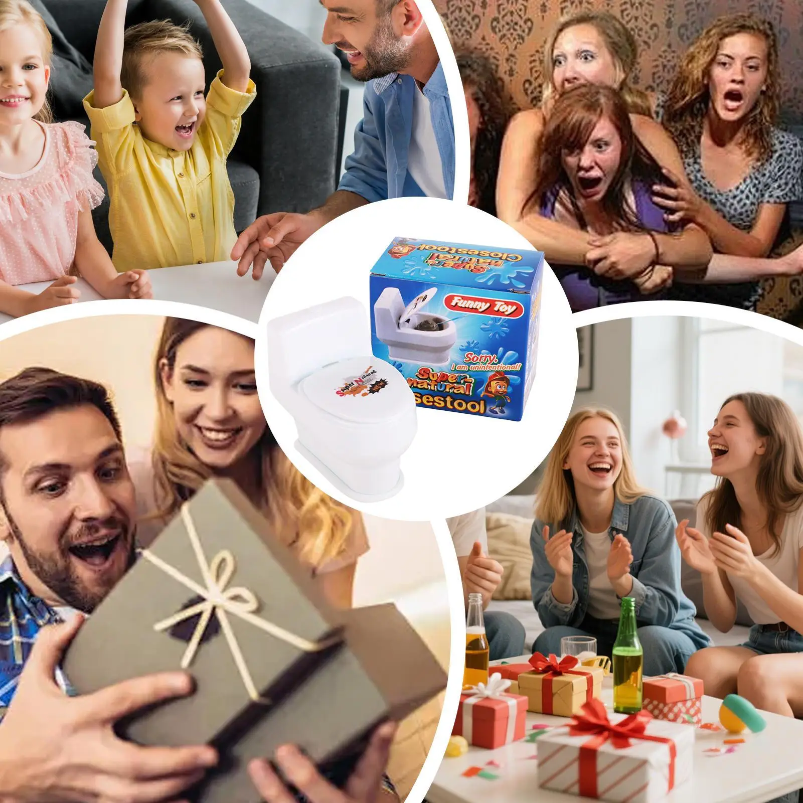 Toilet Spray Trick Supplies Holiday Party Prank Gag Toys for Kids Teens Adults Students Home Office Roommates Friends