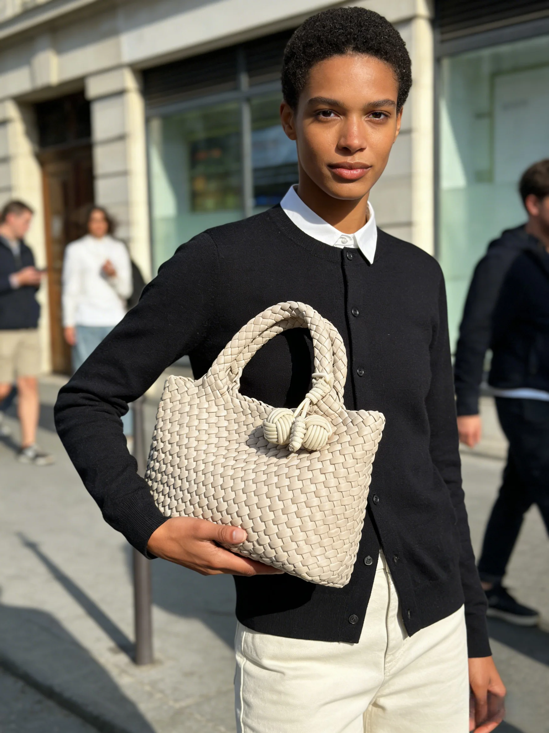 

Pu Leather Tote Bag Women Woven Texture Large Capacity Shoulder Bags Set Fashion Daily Commute Shopping Travel Casual Handbag