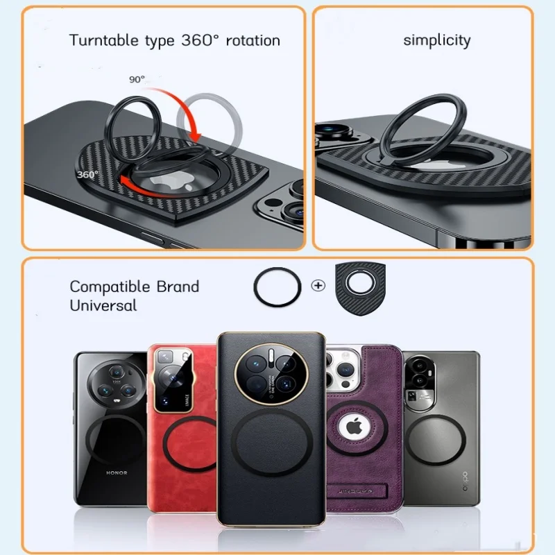 Per telefoni Magsafe supporto per telefono Magentic per iPhone 15 14 13 12 mini pro max staffa con fibbia ad aspirazione magnetica a doppia faccia