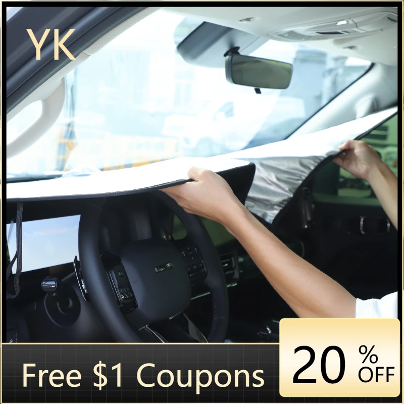 

For Haval H9 2024-2025 Silver Tape Car Front Windshield Sunshade Sun Protection Visor Sunshade Interior Car Accessories