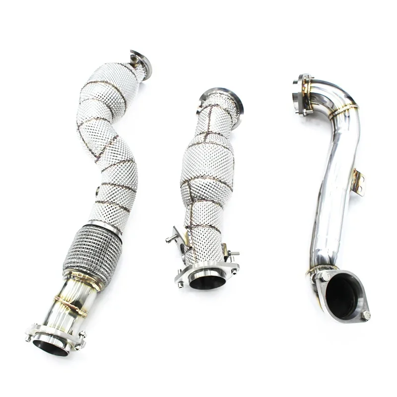 Head Section High flow Pipes branch downpipe Exhaust Pipe with catalyst for BMW M3/M4 G82 G80 G83 G8X 3.0T