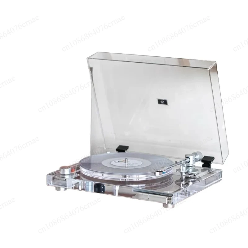 Pressure Tonearm Support BT/RCA/optic Access New Arrival Acrylic clear Body at Moving Cartridge Adjustable