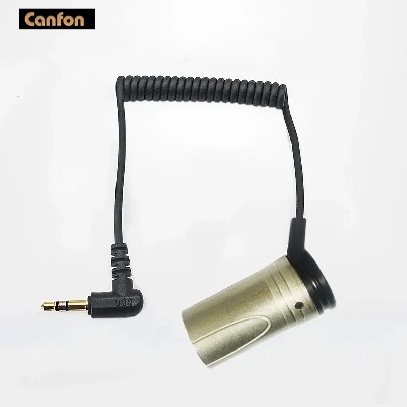Canfon codo de 90 grados 3,5mm TRS enchufe estéreo Cable de Audio a XLR adaptador macho de 3 pines para micrófono DJI Rode Saramonic Comica