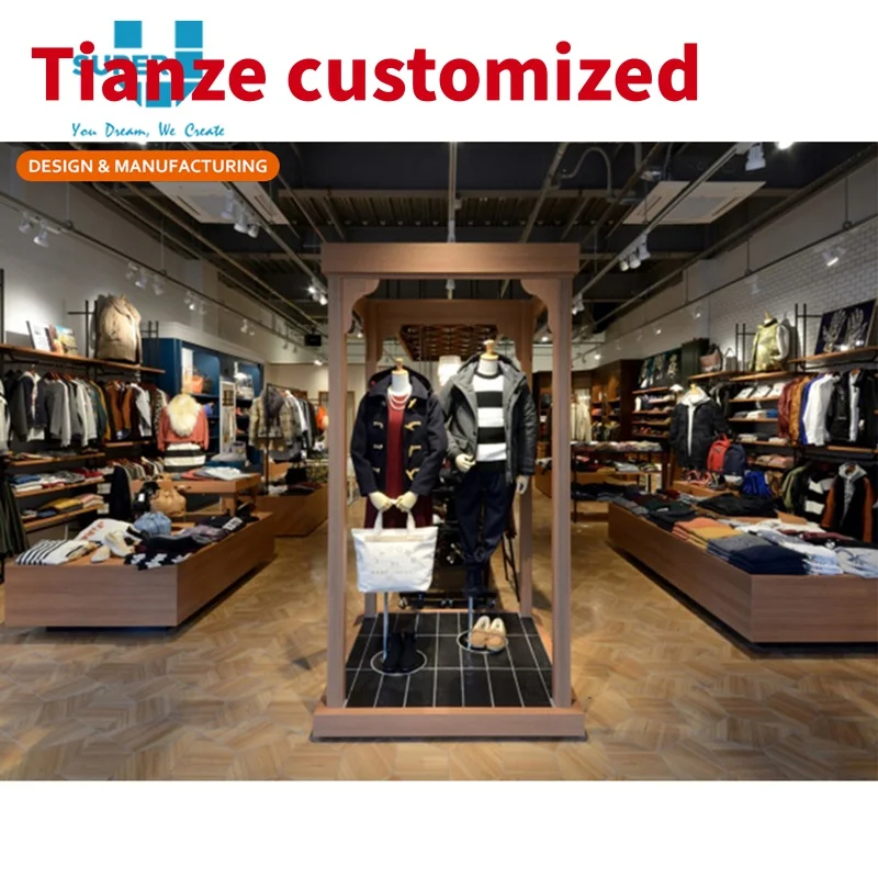 

(Customized) Custom Fashion Clothing Shop Interior Display Design Retail Clothing Store Furniture