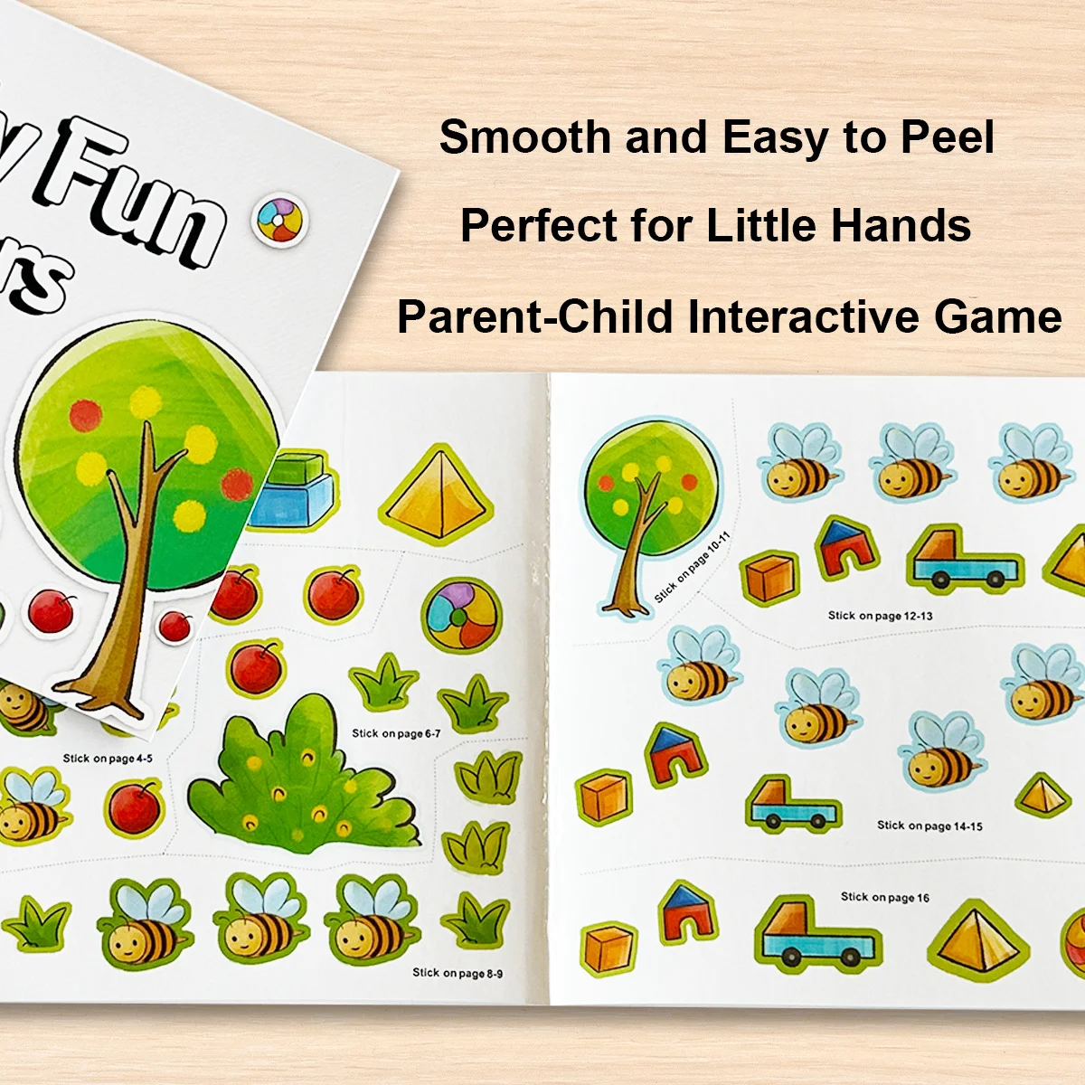 No More Tears, Calming Sticker Workbook Featuring Moving Paper Crafts for Emotional Expression & Resilience Training
