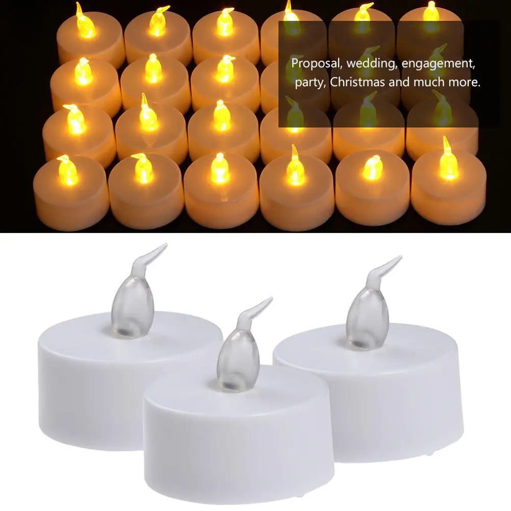 12Pcs LED Lamp Electronic Transparent Premium Material Wedding Proposal Party Engagement Christmas Decorative