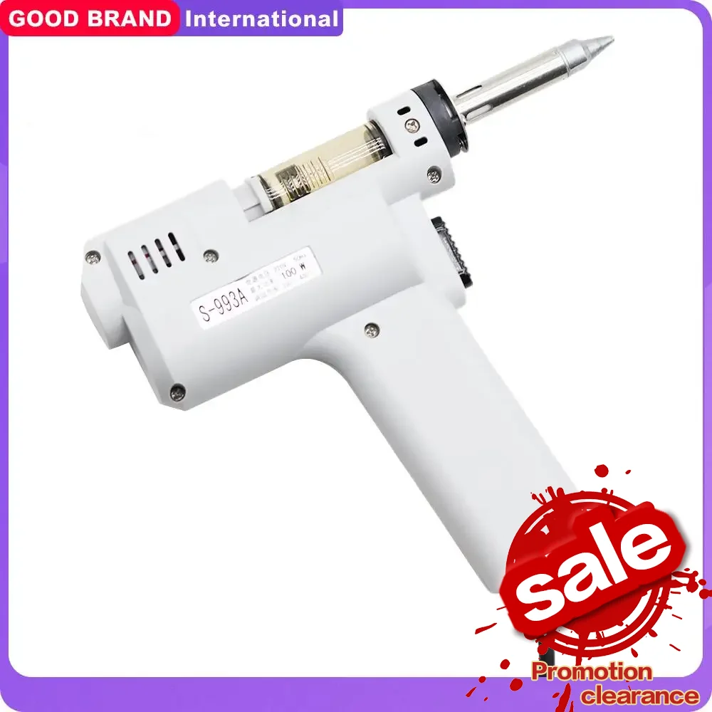 Brand New S-993A Powerful Single Air Pump Electric Tin Suction Device Suction Gun Suction Pump 100w Tin Removal Suction Tool