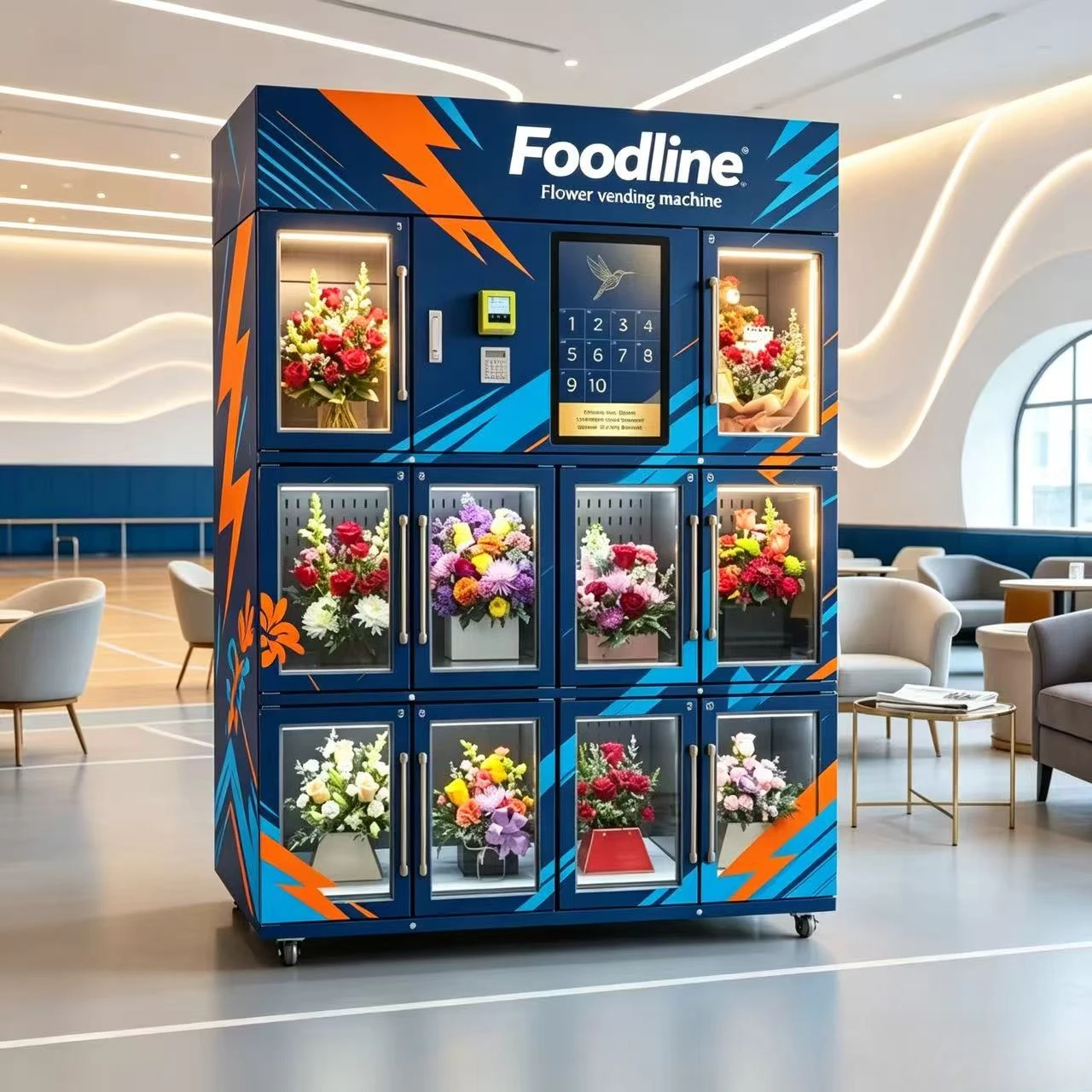 FL Customizable Hospital Shopping Center Flower Vending Machine Factory Priced with SDK Function