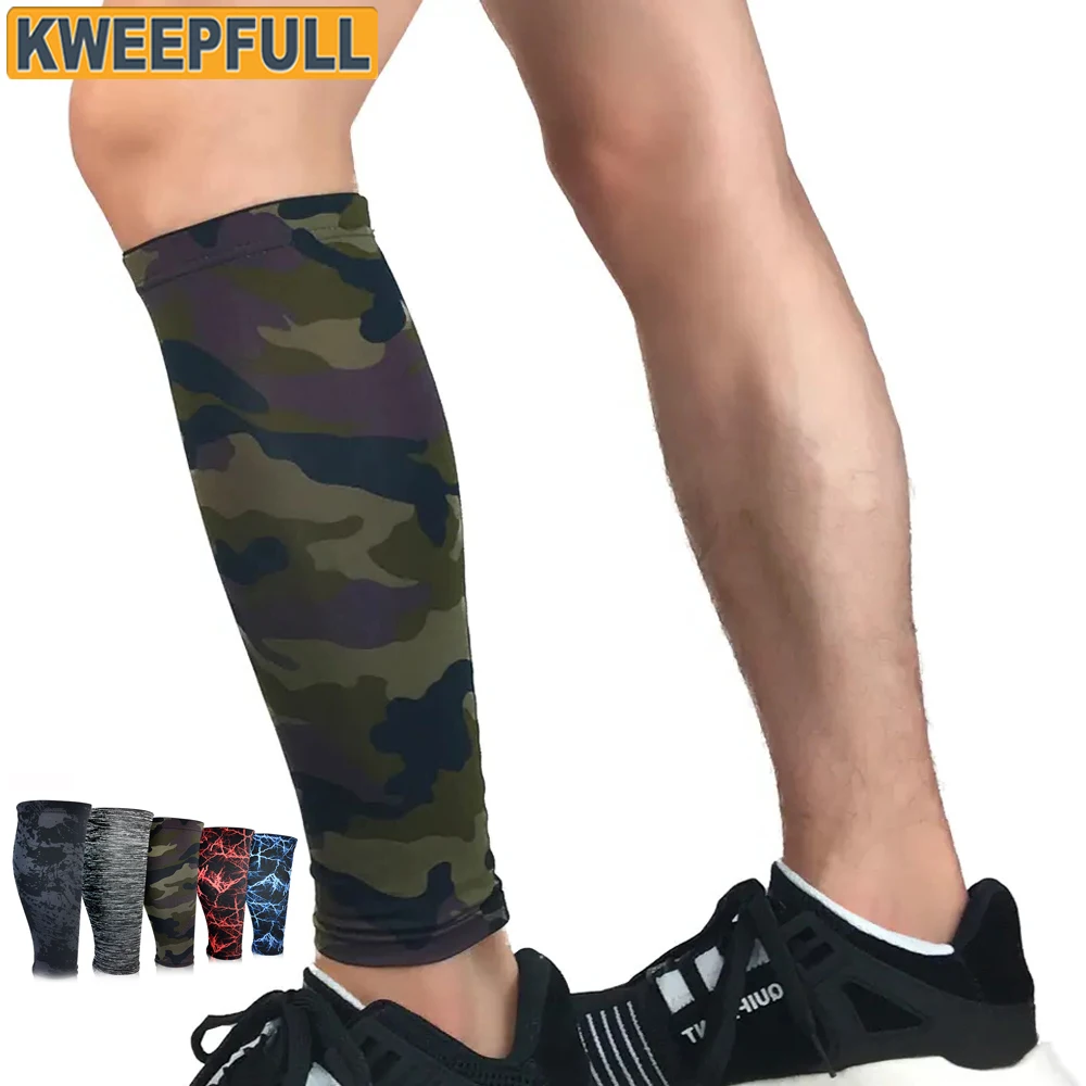 1Pcs Compression Calf Sleeves - Footless Compression Socks for Running, Cycling, & Fitness. Orthopedic Brace for Shin Splints