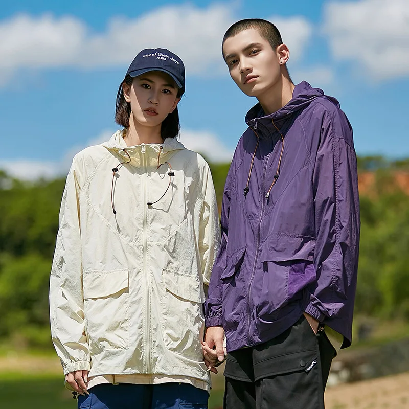 

Hot Selling Outdoor Mountain Style UV Protection Cooling Sunscreen Suit For Men And Women Couple Lightweight Skin Jacket Set