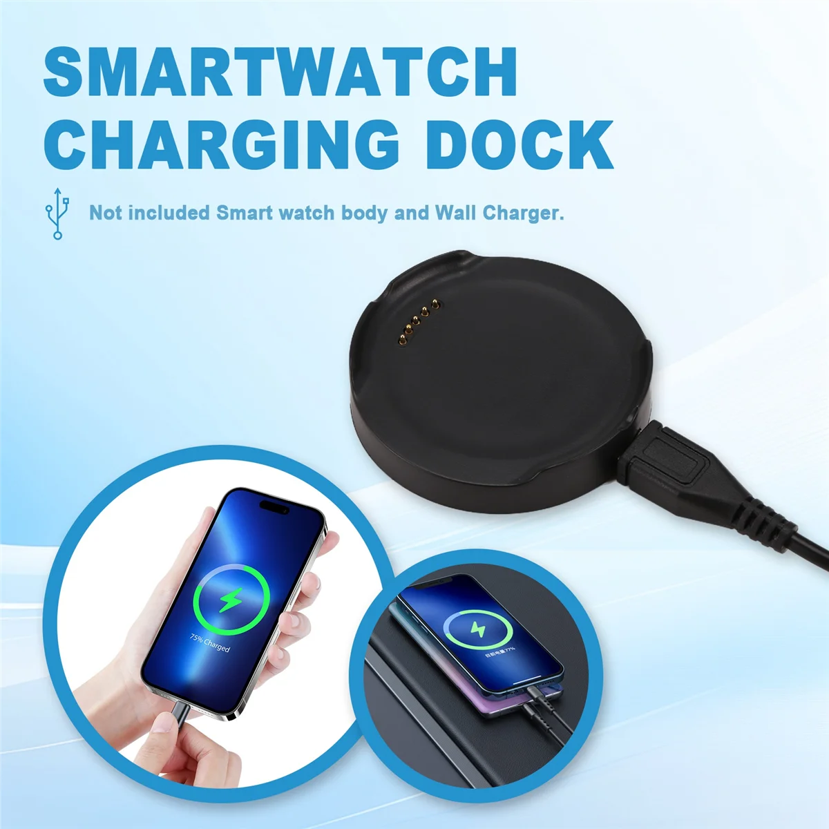 

A06RP Charging Dock USB Charger Cradle Cable for LG G Watch Urbane W150 R W110 Smartwatch