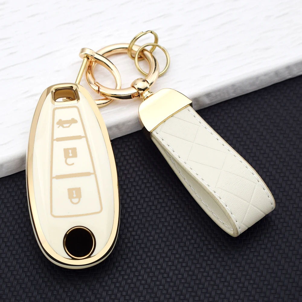 TPU Car Remote Key Case for Suzuki Vitara Swift Ignis Kizashi SX4 Baleno Ertiga Samurai S-Cross Auto Shell Cover Fob Accessories