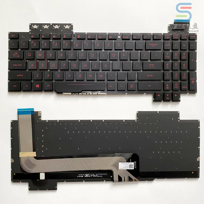 

For ASUS FX63 FX63V FX503VM FX503VD ZX63VE FZ63V GL503VS Notebook Computer Keyboards flying fortress