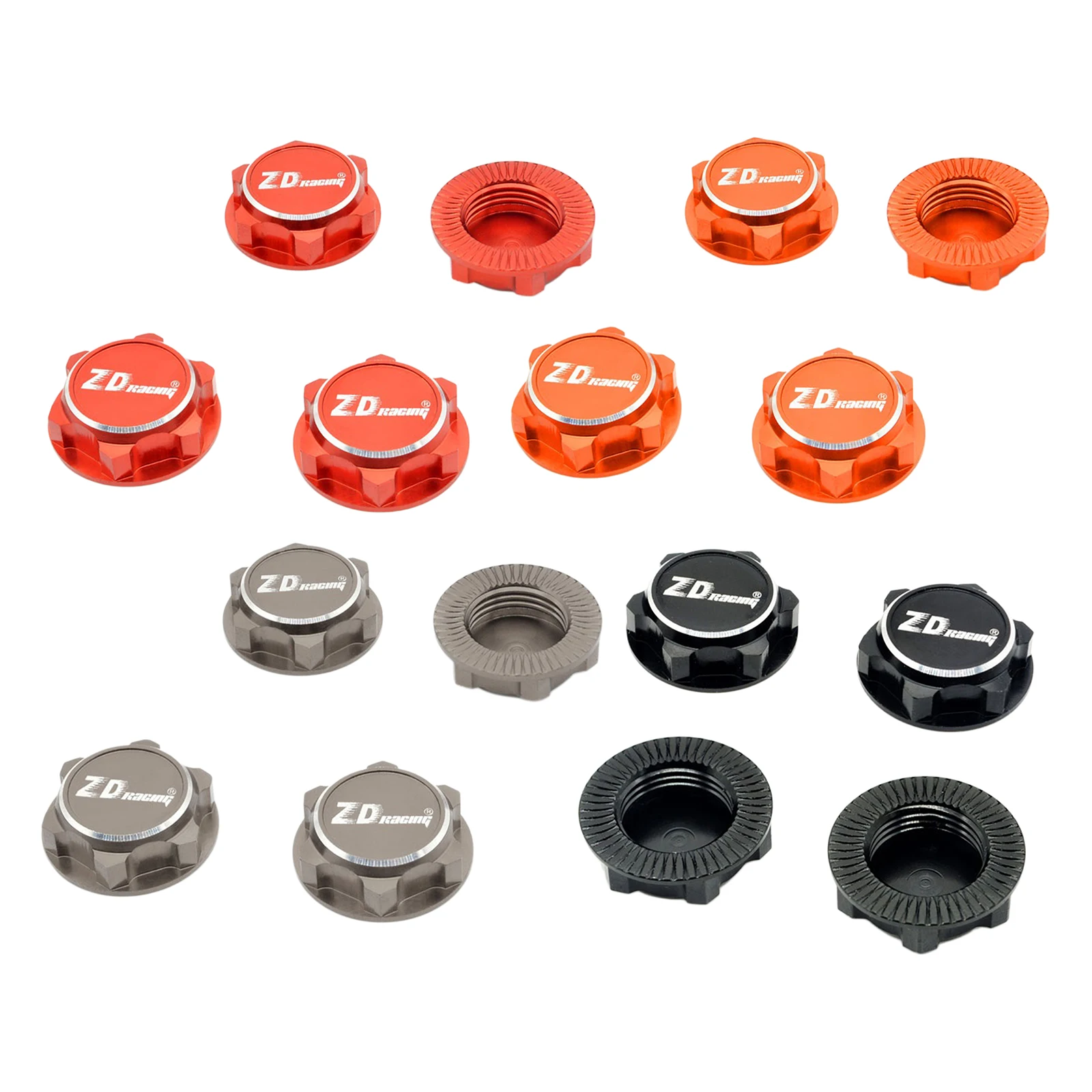 Universal 4pcs 17mm Hex Wheel Nuts Mount Cap for 1/8 RC Car Climbing Car
