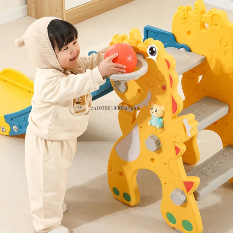 พับของเล่นเด็กสไลด์ไดโนเสาร์นักบินอวกาศในครัวเรือนของเล่นเด็กผสมกีฬากลางแจ้งการฝึกอบรมสไลด์ของเล่นสําหรับเด็ก