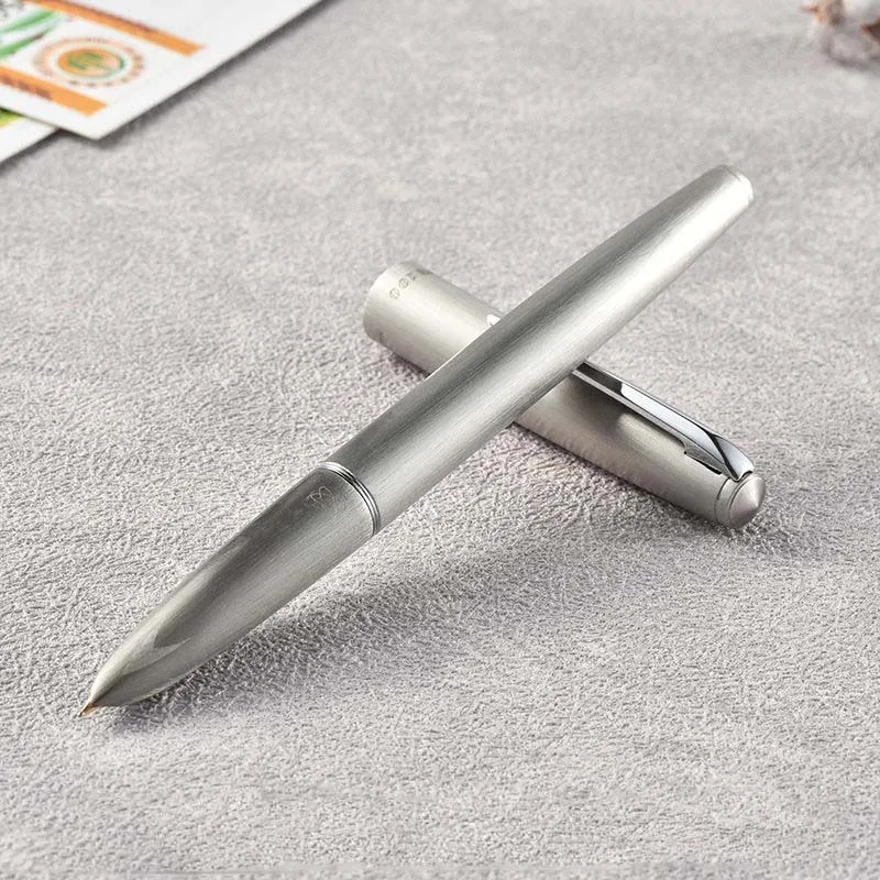 

HERO 100 Fountain Pen Retro Ink Pen Dingxin Set Finance 14k Gold Nib Converter Filler Business Office School Supplies Pen