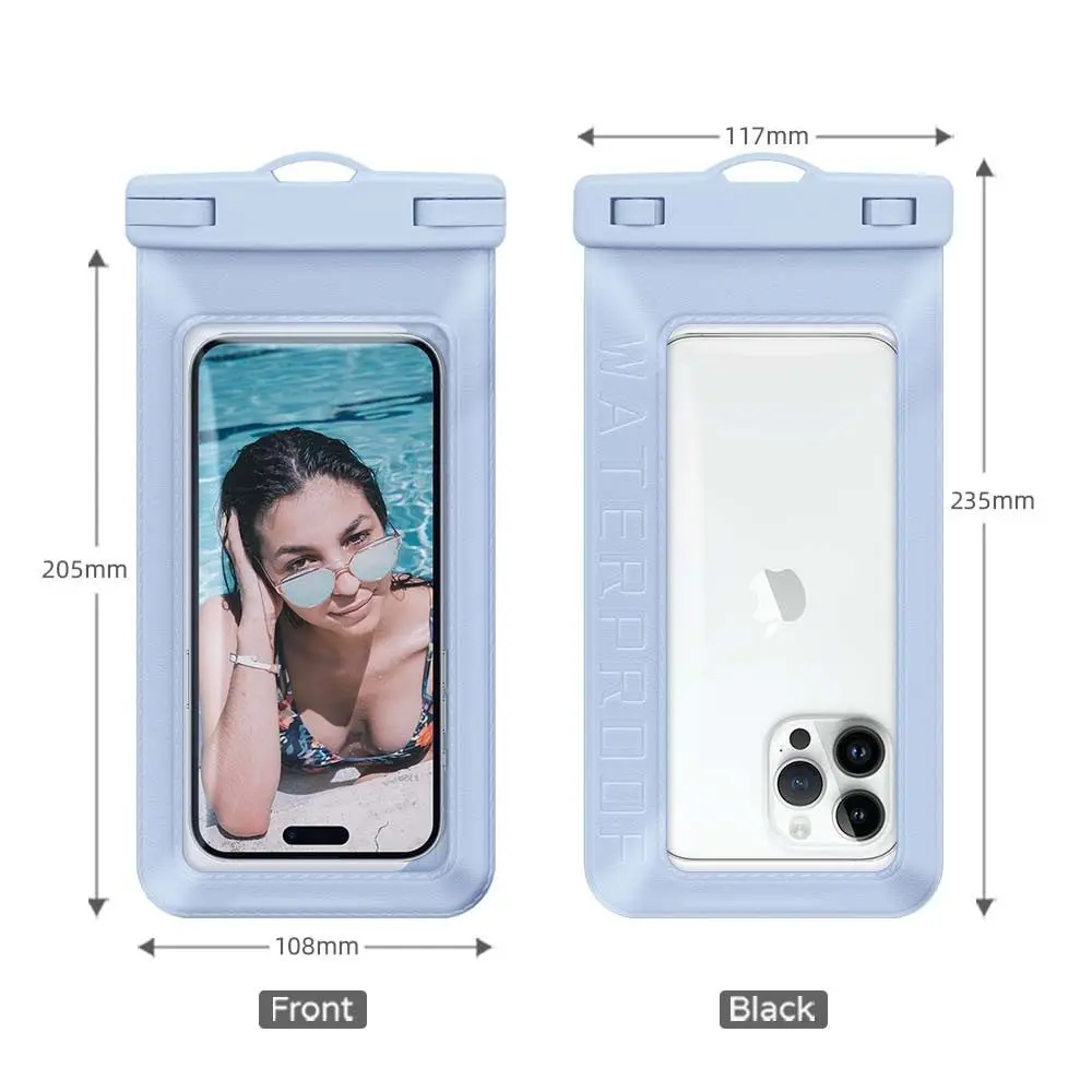 เคสโทรศัพท์กันน้ำสำหรับ iPhone 11 12 13 14 Pro Samsung MAX IPX8 30เมตรถุงว่ายน้ำพีวีซีกันน้ำฝาครอบป้องกันโทรศัพท์มือถือ