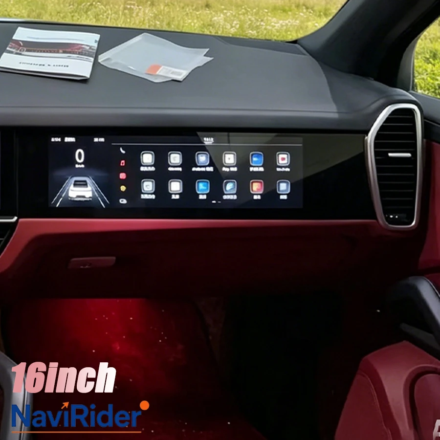 16'' Android Co-Pilot Smart Screen For Porsche Cayenne 2018-2023 Wireless CarPlay Auto Car Radio Multimedia Video Player Stereo