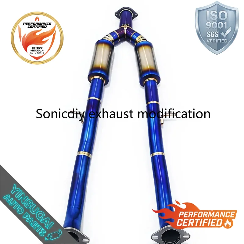 Cuski Durable Titanium Alloy Electronic Valve Catback Exhaust for Infiniti G37 Dual Door 3.7L 2010-2021