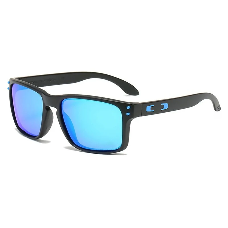 Gradient colored lenses, square, fashionable, UV resistant sunglasses, retro, windproof, sand proof, outdoor sports driving, fis image 2
