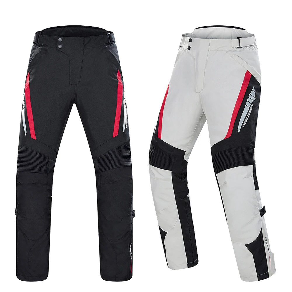 

Men Winter Motorcycle Pants Windproof Waterproof Motorbike Riding Pants With Protective Gear Anti Fall Motocross Riding Pants