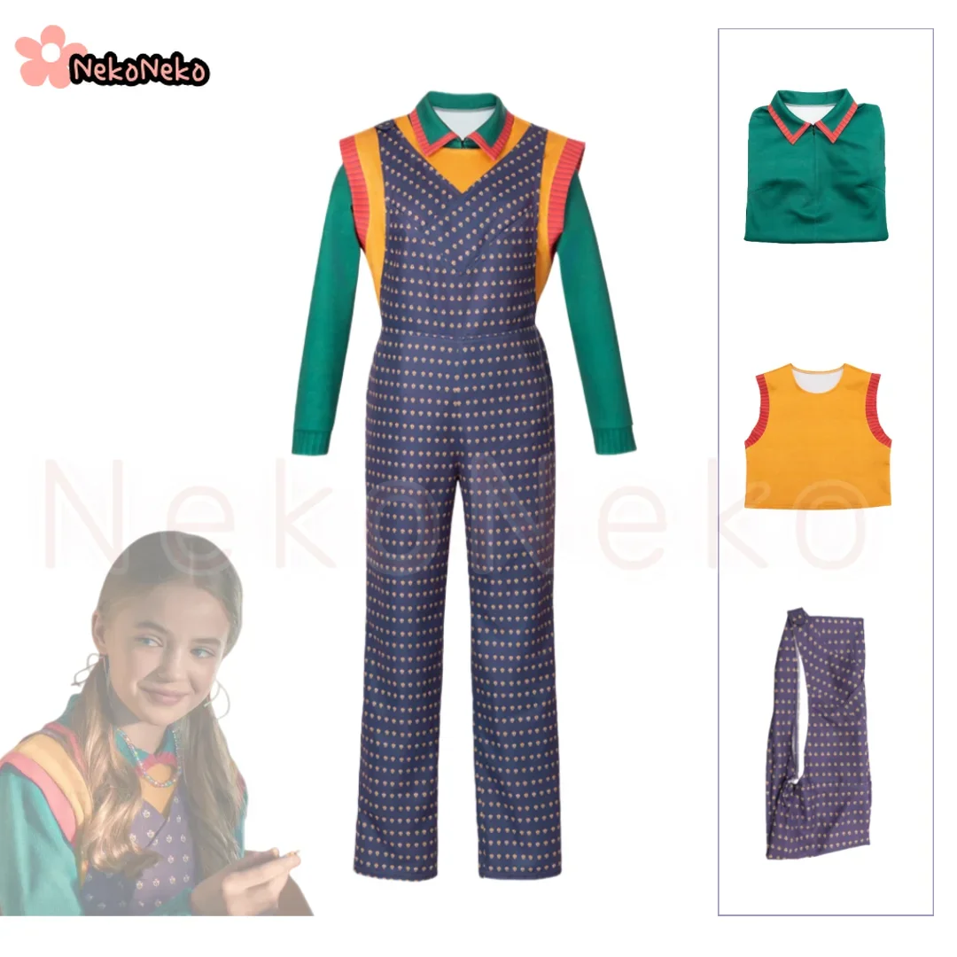 

Strange The S05 Eleven's Friend Things Holly Cosplay Costume Shirt Vest Jumpsuit Set
