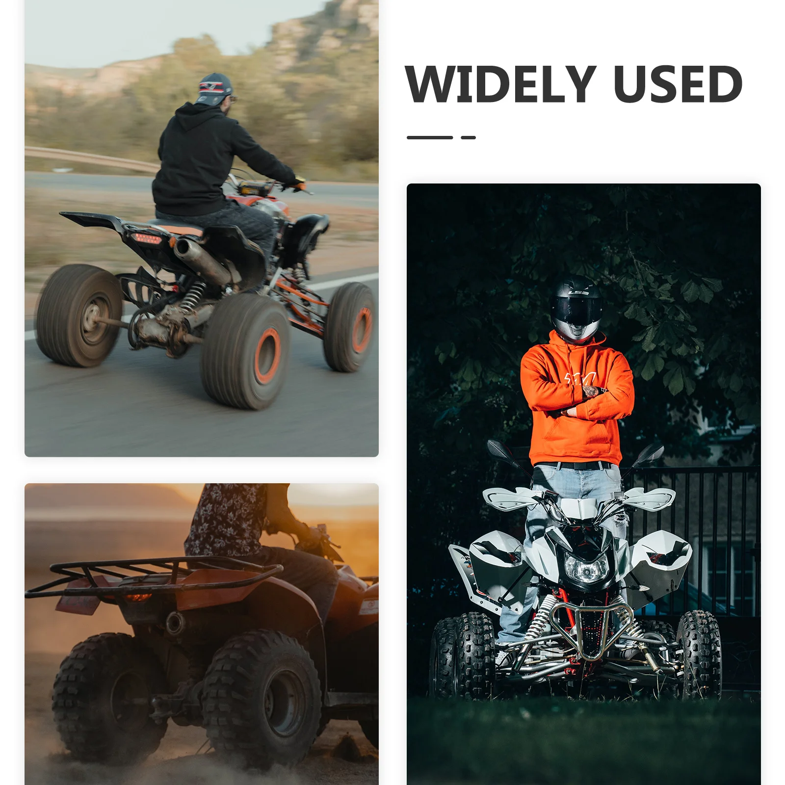 

Motorcycle Exhaust Tip 28mm Durable Aluminum Alloy Muffler Replacement Universal Tail Pipe Shock Absorption for Atv Off Road