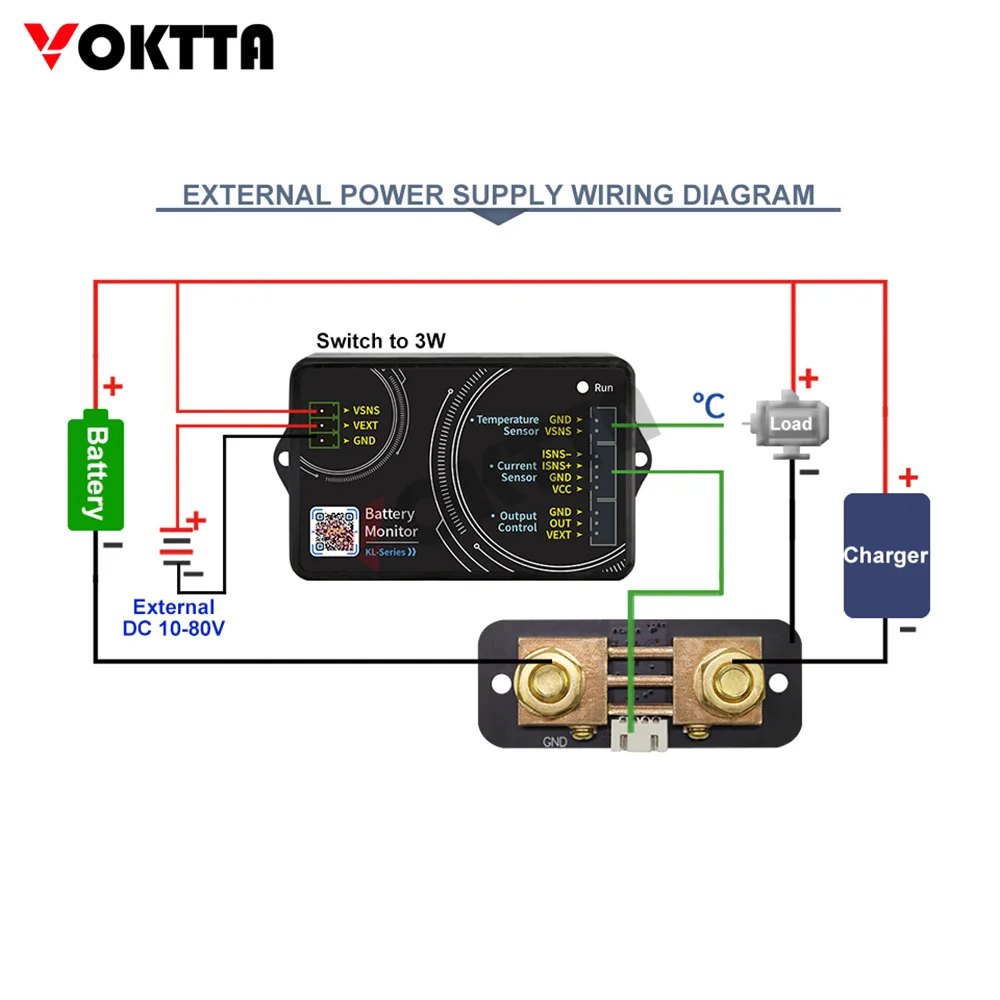 DC 0-120V Battery Capacity Tester Bluetooth Coulomb Meter Battery Monitor High-precision Voltage Current Meter Capacity Detector