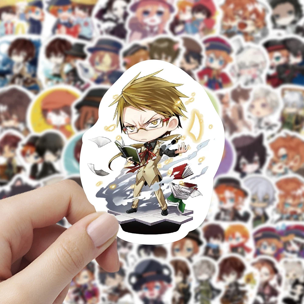 10/30/60pcs Cute Cartoon Bungo Stray Dogs Graffiti Stickers Decal for Kid Toy DIY Water Bottle Suitcase Diary Cool Anime Sticker