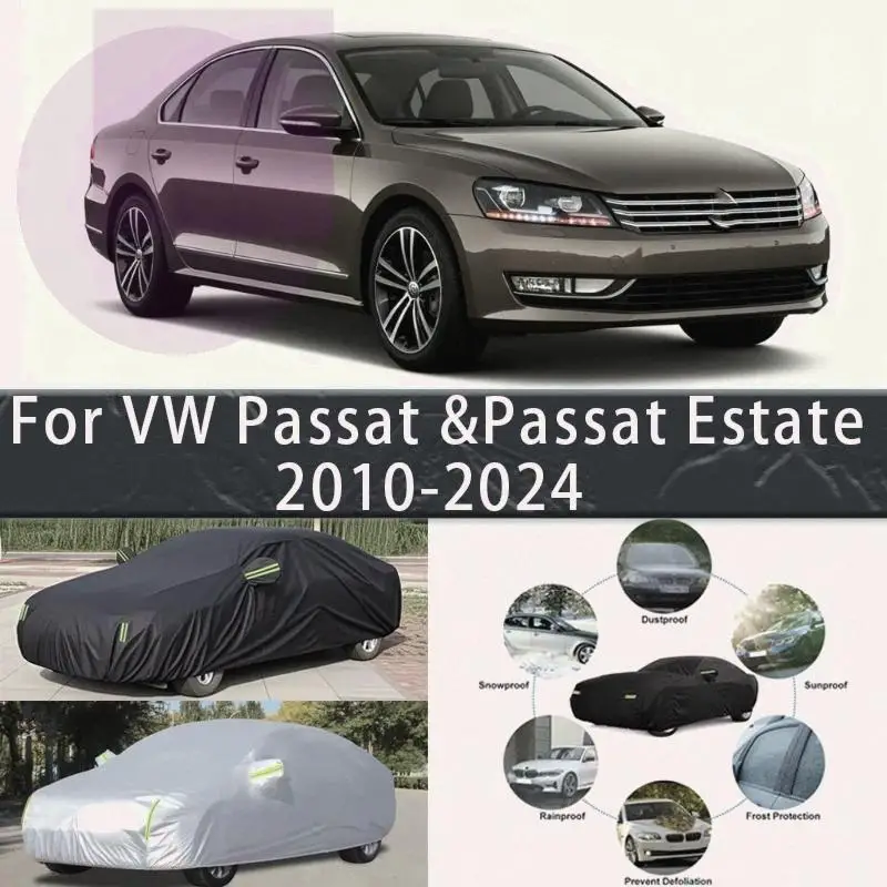 

Для VW Passat & Passat Estate 2010 2024, уличная защита, водонепроницаемый пылезащитный внешний защитный чехол, козырек автомобиля, автомобильный чехол